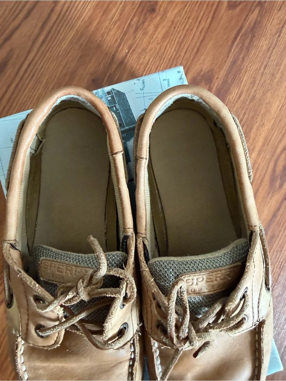 Sperry Kids Tan Leather Boat Shoes